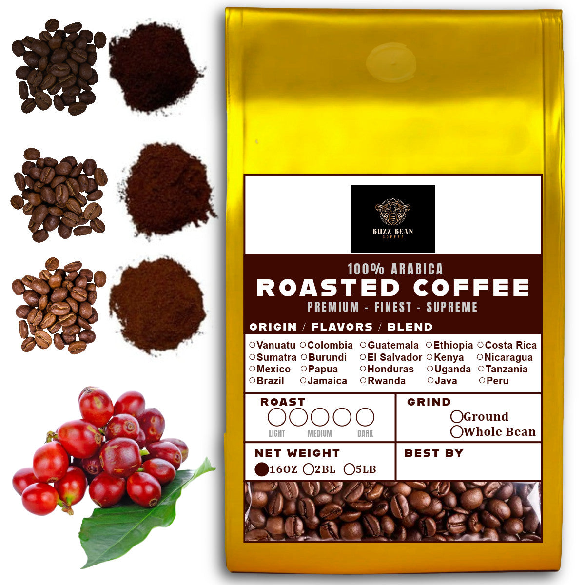 16 oz Specialty Coffee — Whole Bean or Ground
